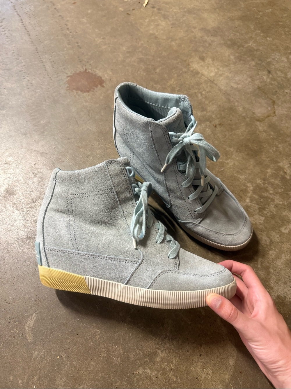 Sorel Blue Out N About Wedge Sneaker - 9
